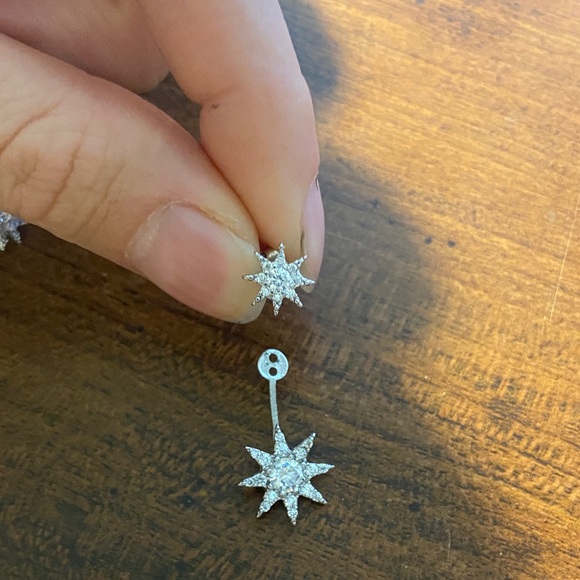 Bagatiba Star silver drop earrings - Picture 3 of 3